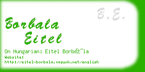 borbala eitel business card